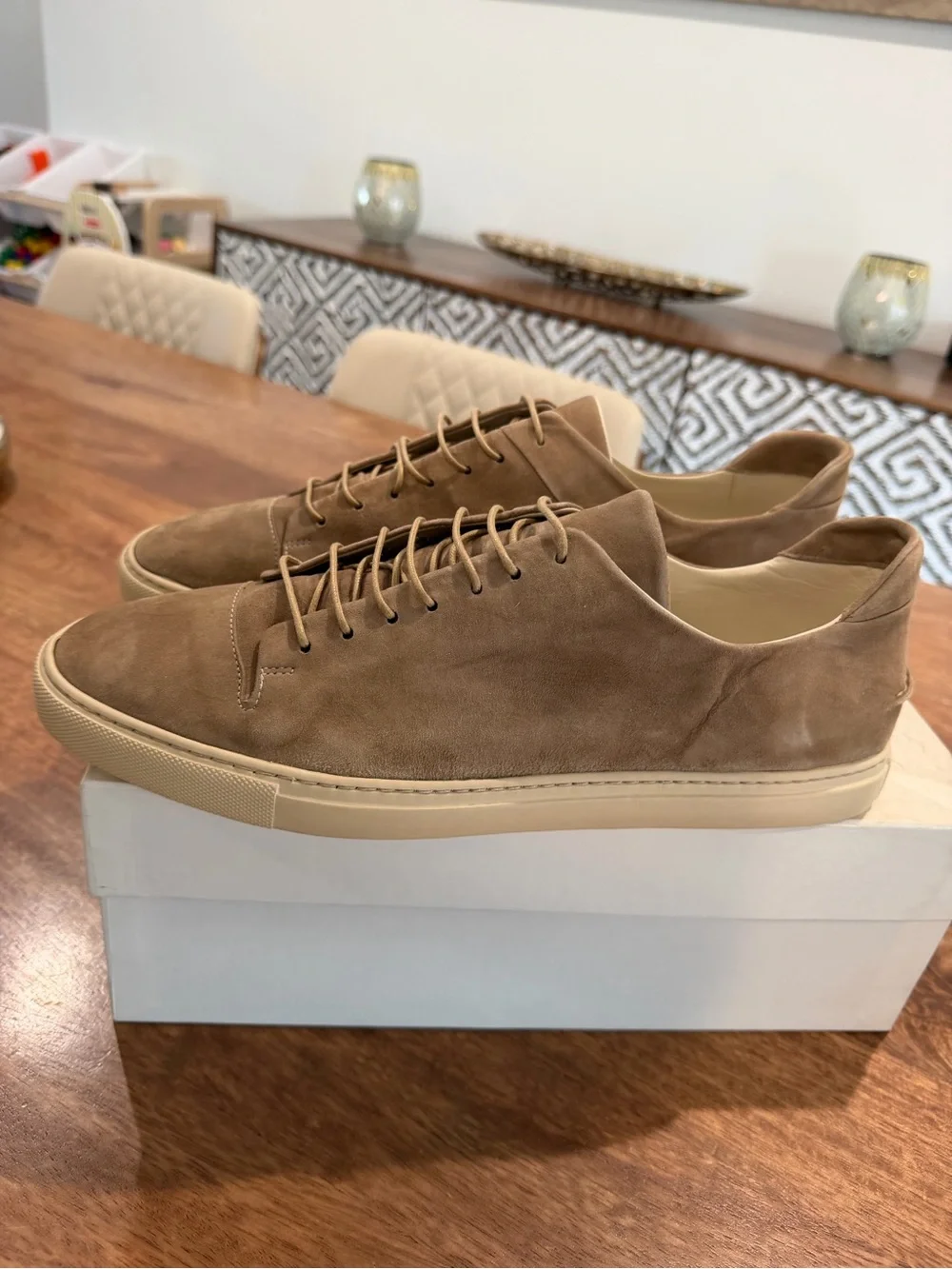 Strange Matter clean low, Tan Suede Low-Top Sneakers size 12M/13.5W BNIB